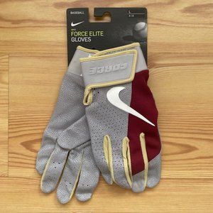 Florida State Seminoles NIKE Batting Gloves FORCE Elite Away(L)Grey